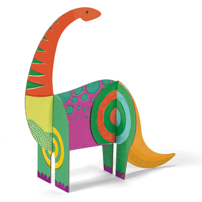 3D-BAU- UND MALSET DINOSAURIER (MITTEL)