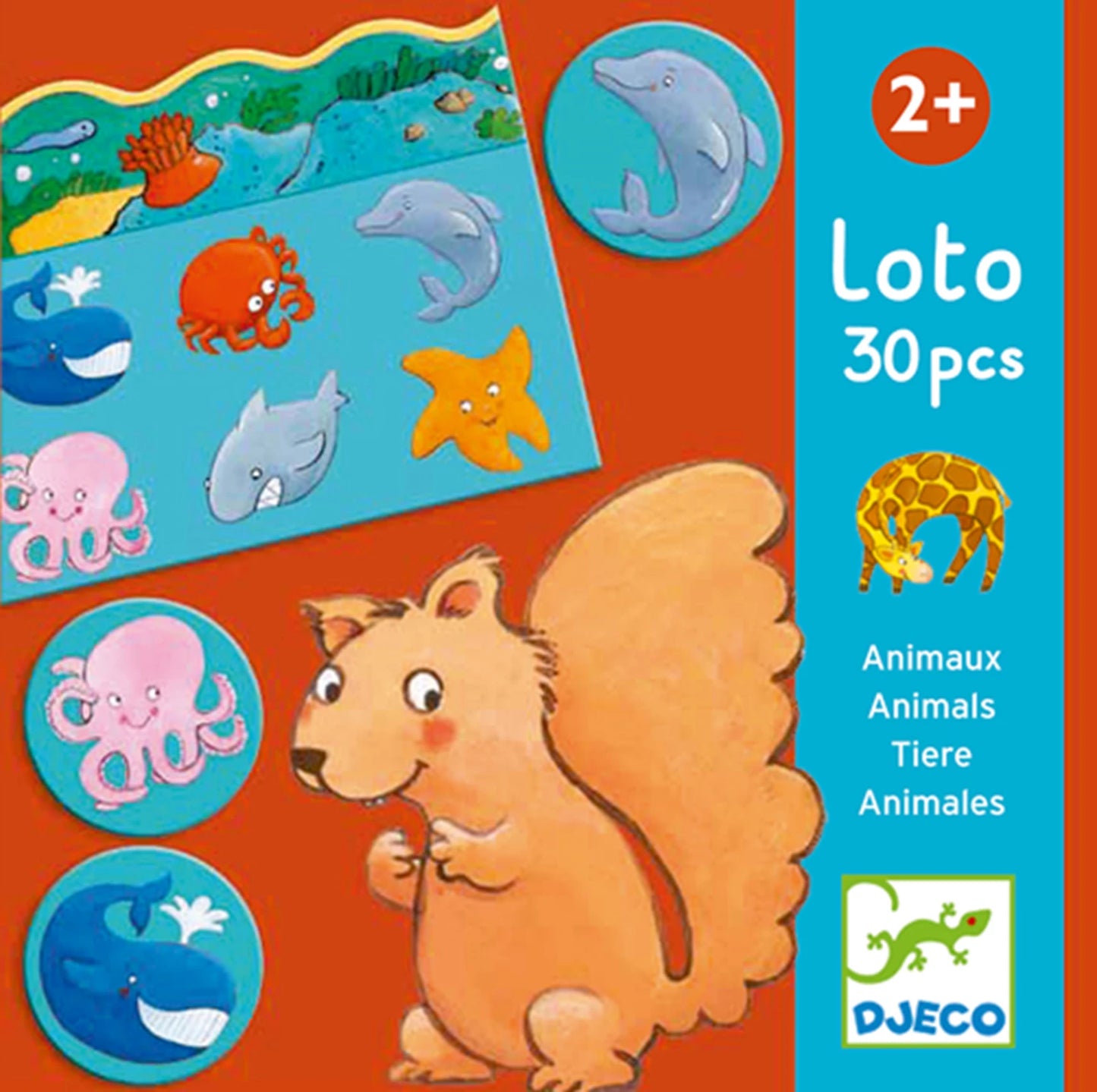 GIOCO DI APPRENDIMENTO LOTTO ANIMALE (MULTILINGUA)