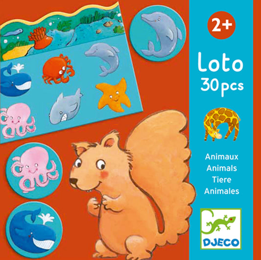 TIERLOTTO LERNEN SPIEL (MEHRSPRACHIG)