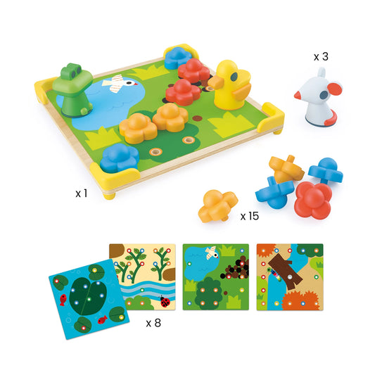 LERN-Mosaikspiel DUCKY & CO (MEHRSPRACHIG)