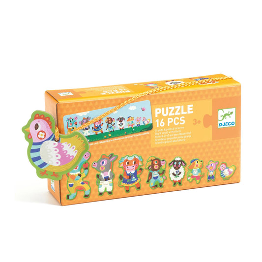 PUZZLE DUO KLEIN UND GROSS AUF DEM BAUERNHOF
