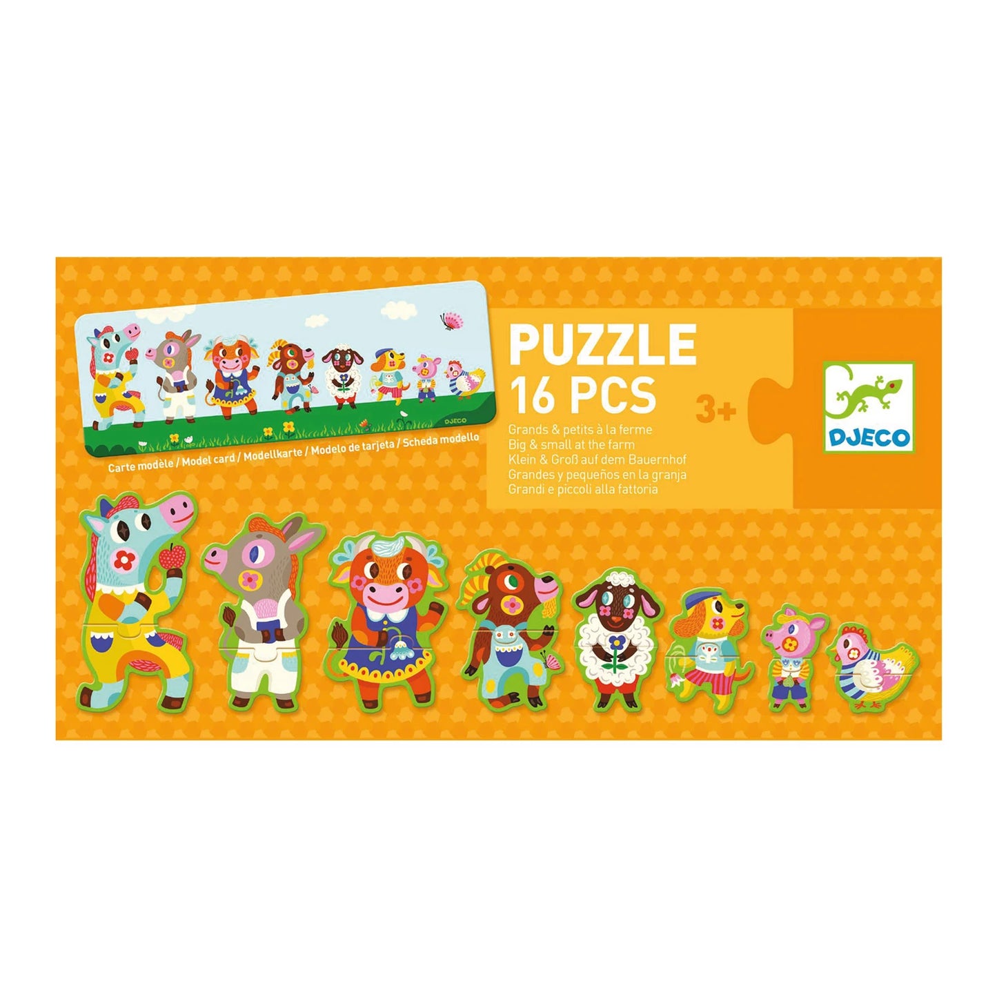 PUZZLE DUO KLEIN UND GROSS AUF DEM BAUERNHOF
