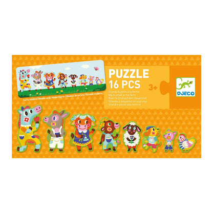 PUZZLE DUO KLEIN UND GROSS AUF DEM BAUERNHOF