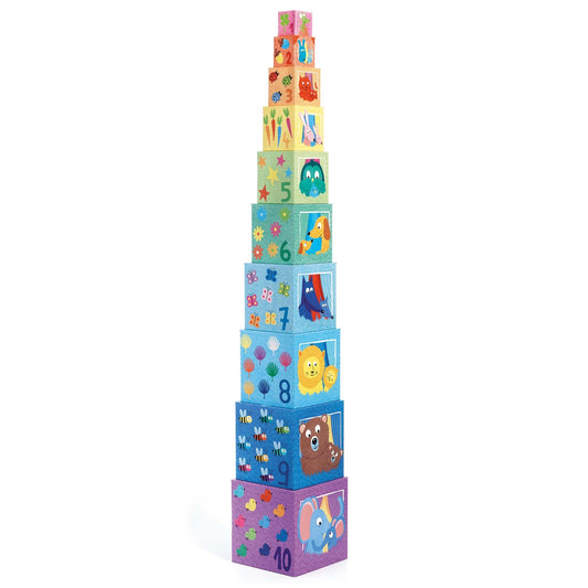 REGENBOGENPYRAMIDE (10 WÜRFEL)