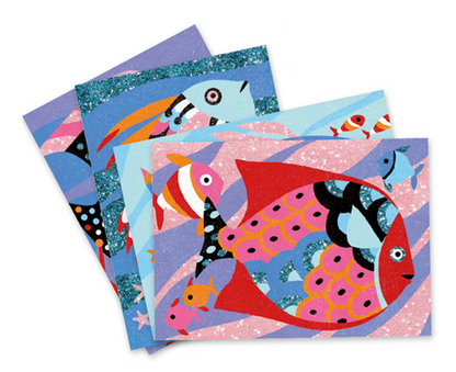 PEINTURES DE SABLE POISSON ARC-EN-CIEL