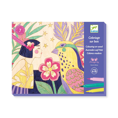 COLORI SUR BOIS - FILLES MIGNONNES