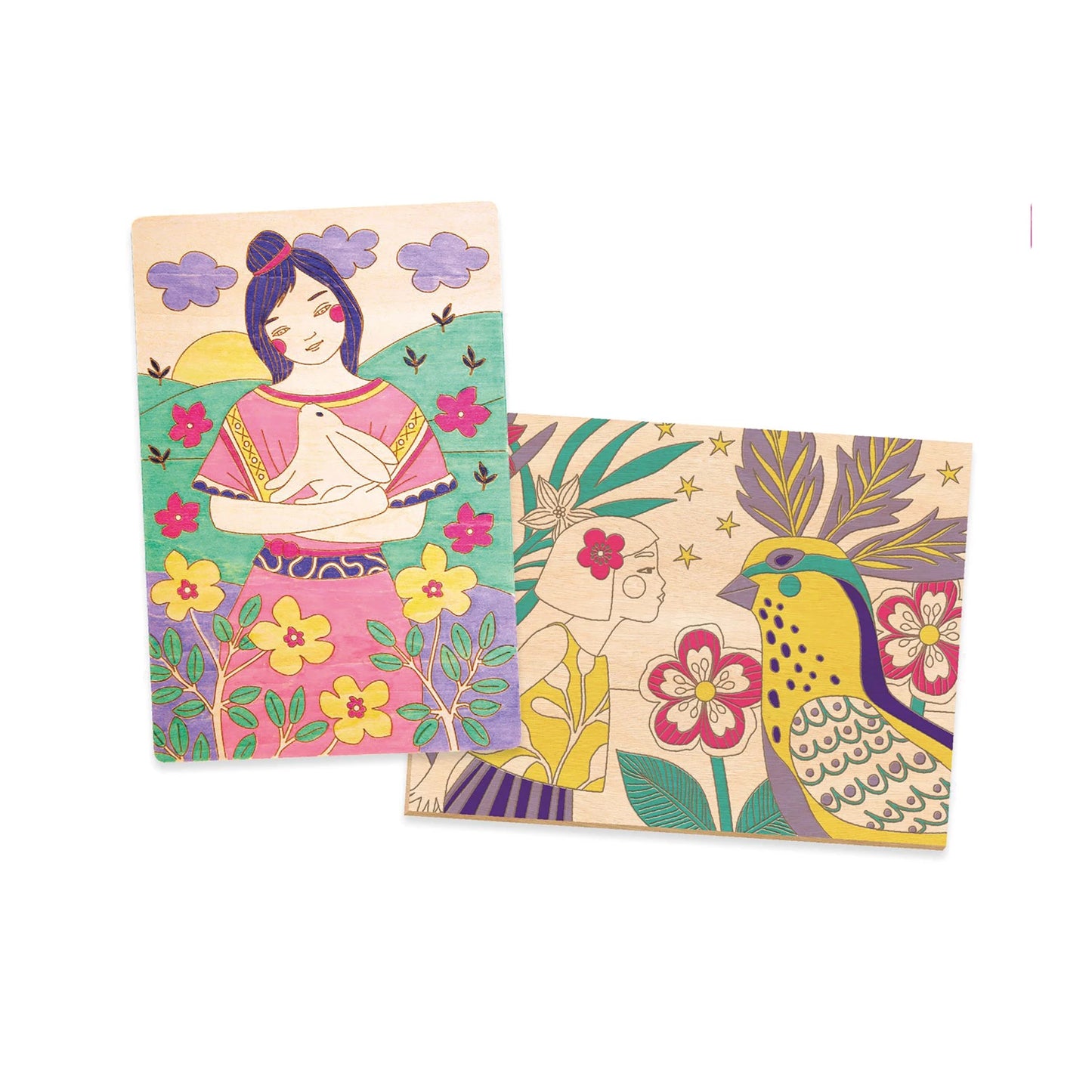 COLORI SUR BOIS - FILLES MIGNONNES