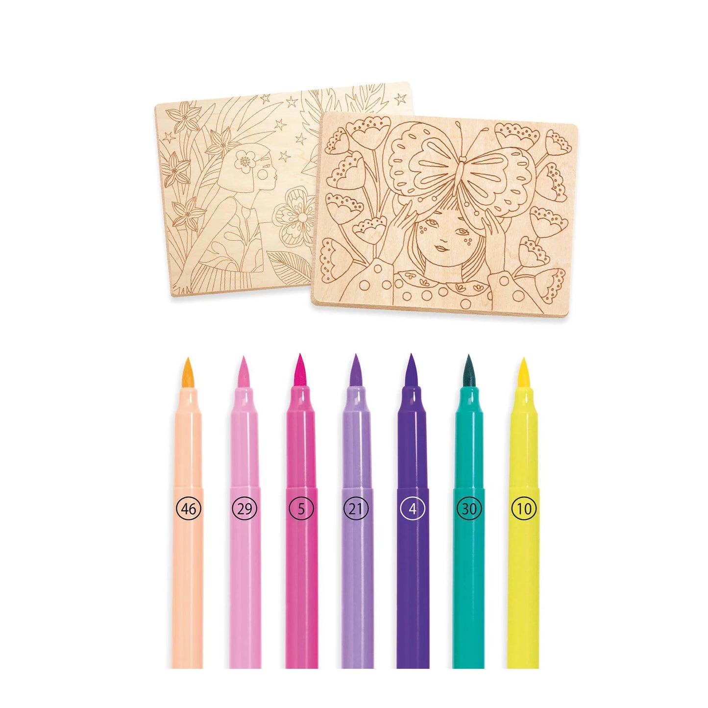 COLORI SUR BOIS - FILLES MIGNONNES