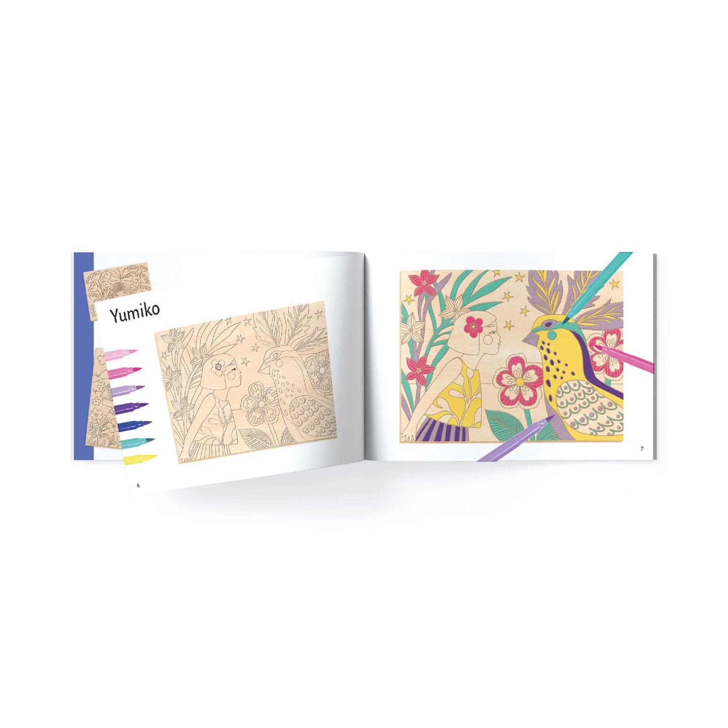 COLORI SUR BOIS - FILLES MIGNONNES