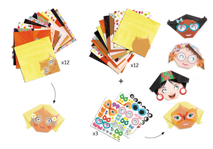 ORIGAMI-GESICHTER