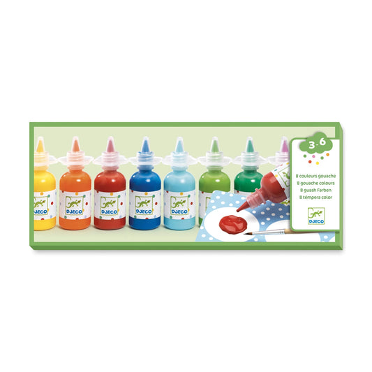 8 BOTTIGLIE DI GOUACHE