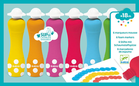 6 STIFTE MIT SCHAUMSPITZEN