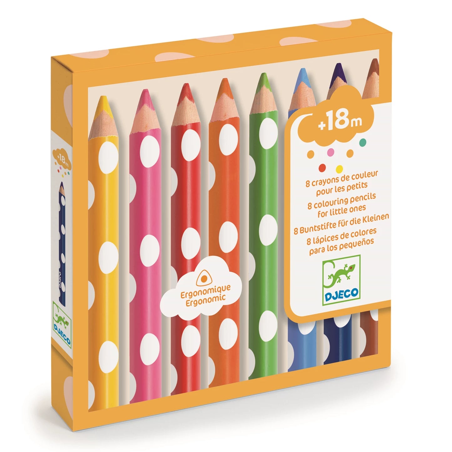8 CRAYONS DE COULEUR POUR LES PLUS PETITS
