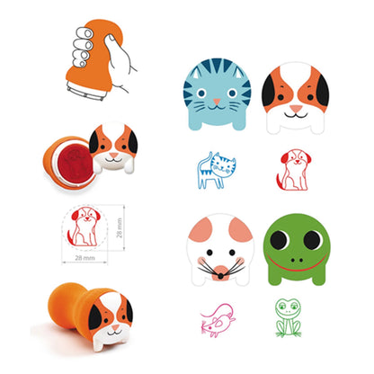 STEMPEL FÜR KINDER MIT GARTENTIEREN