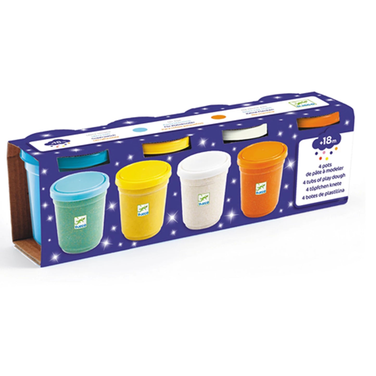 KNETMASSE (4 FARBEN) GLITZER