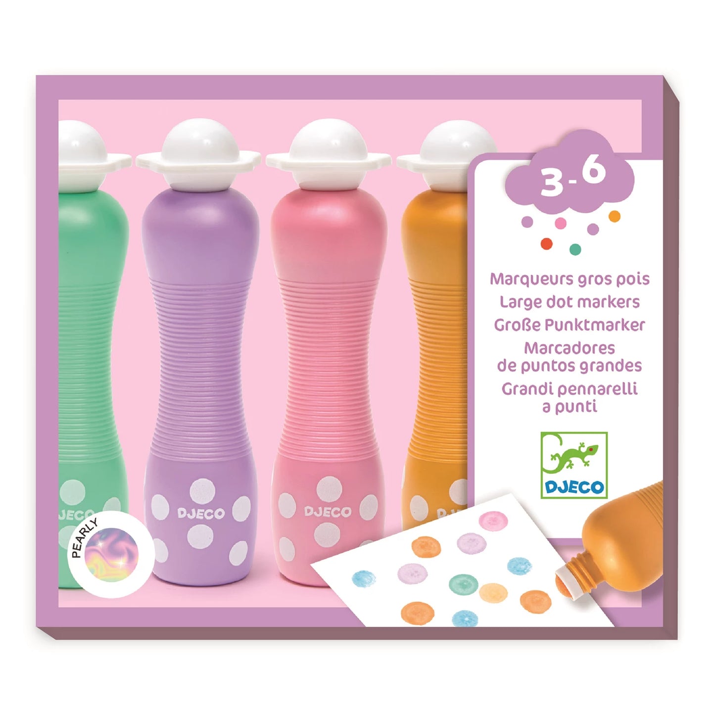 4 GRANDS STYLOS À POINTE EN MOUSSE