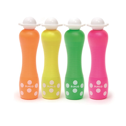 4 GRANDS STYLOS À POINTE EN MOUSSE NÉON