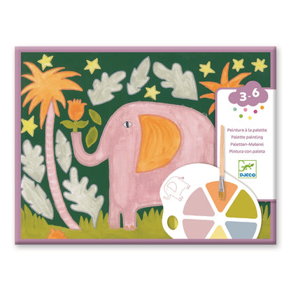 PEINTURES SUR PALETTE REPRÉSENTANT DES ANIMAUX SAUVAGES