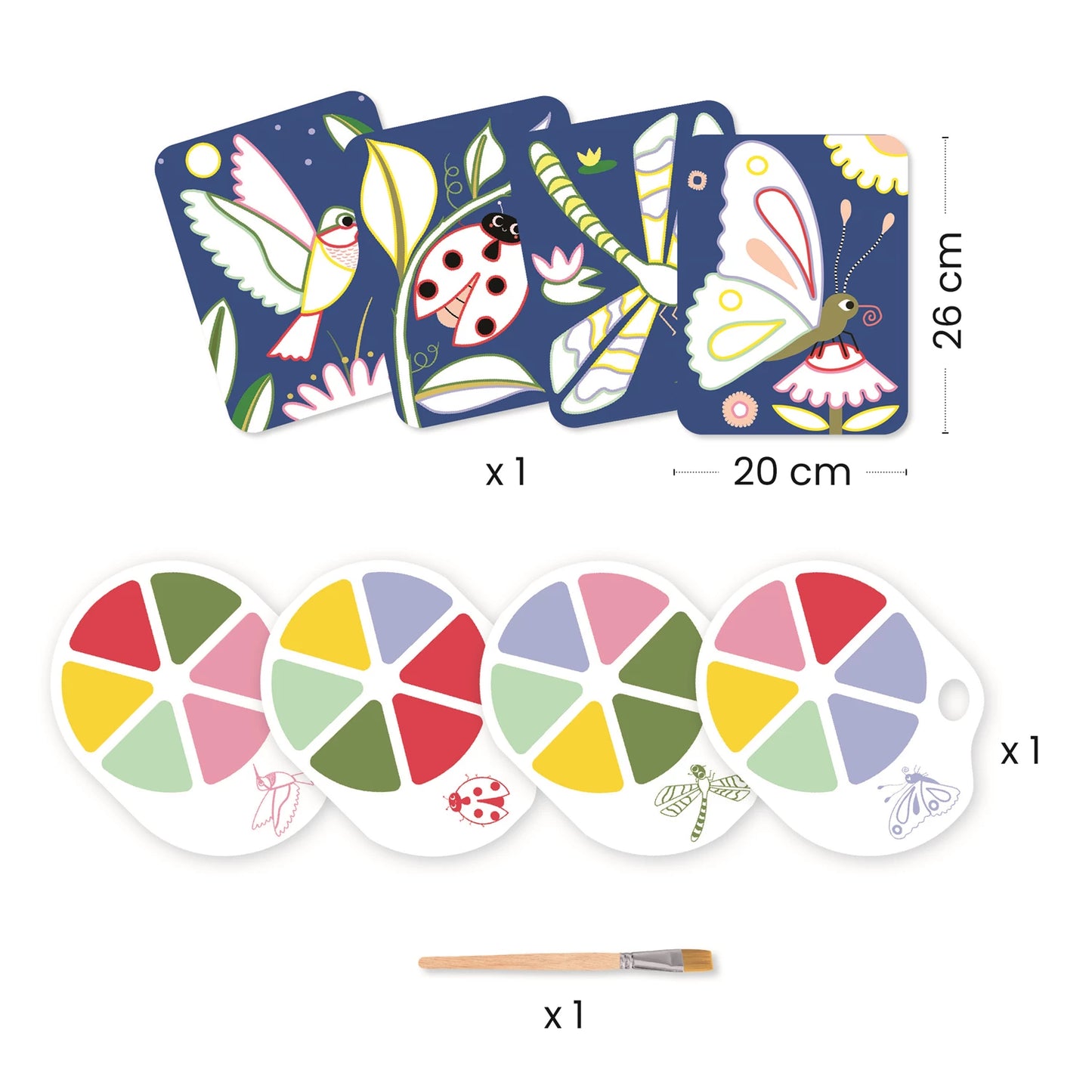 PEINTURE SUR PALETTE LES PETITS ANIMAUX