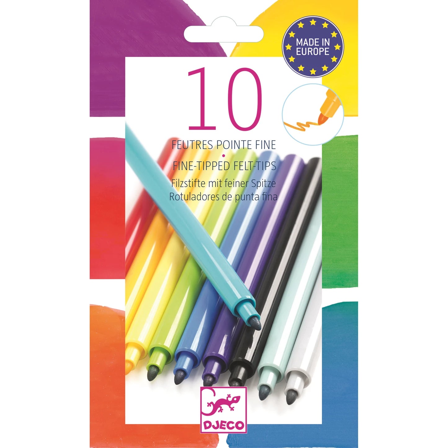 10 REGENBOGEN-FILZSTIFTE