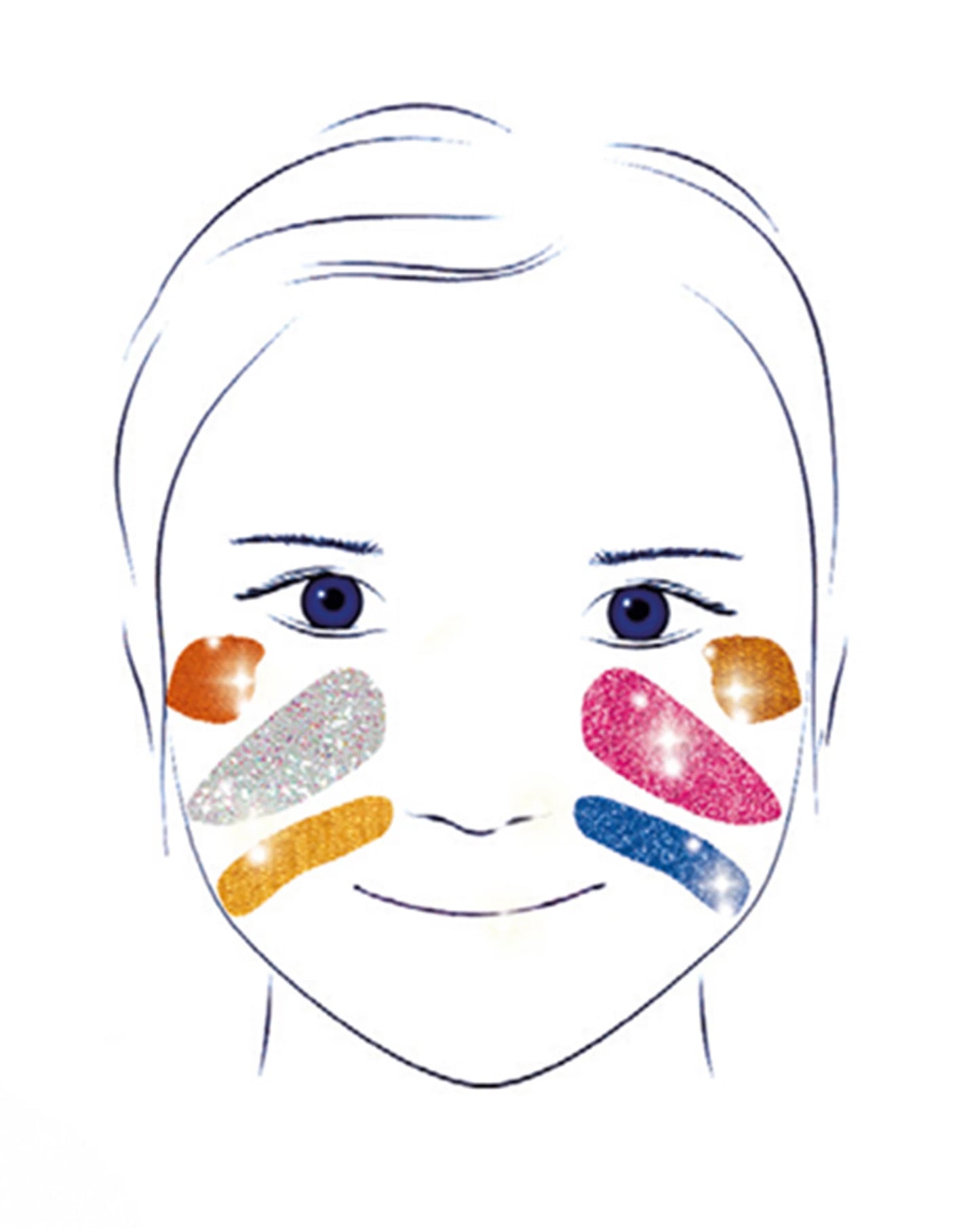 MAKE-UP-PALETTE MIT 6 METALLIC-FARBEN
