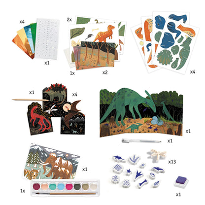 KREATIVES DINOSAURIER-SET