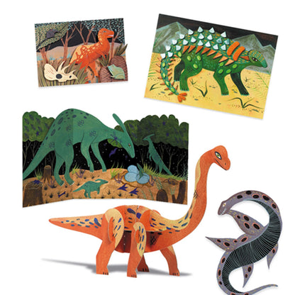 KREATIVES DINOSAURIER-SET