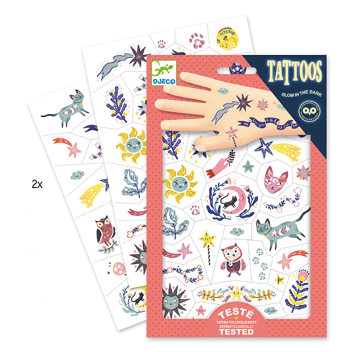 GLOW-IN-THE-DARK-TATTOOS SÜSSE TRÄUME