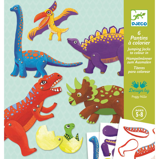 DINOSAURI-SPRUNGGELENK-MALVORLAGE