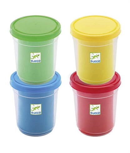 MODELLIERMASSE-SET GROSS (4 FARBEN, 15 WERKZEUGE)