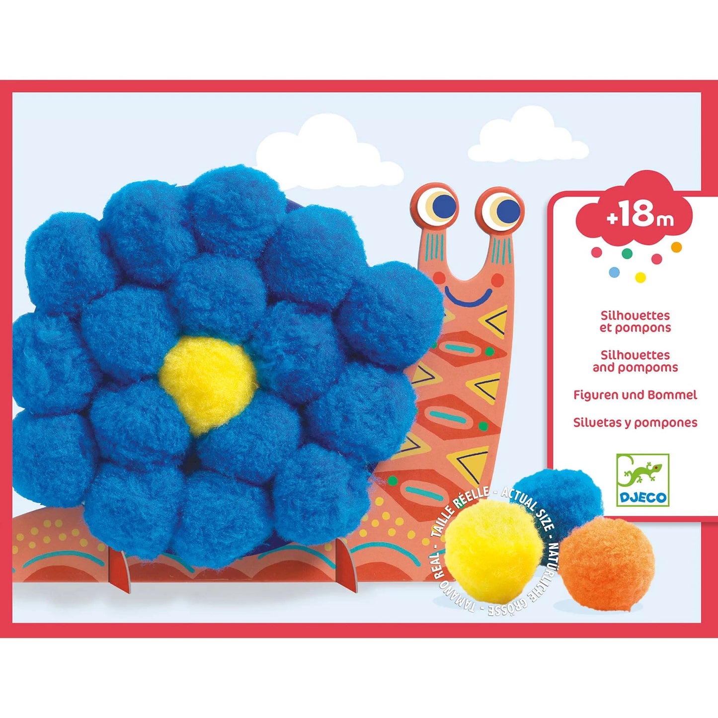 GROSSE SCHNECKE COLLAGE POMPON
