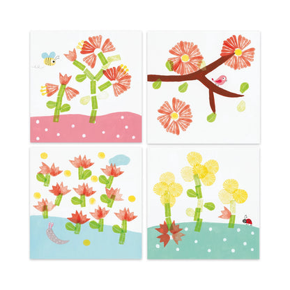 SET DI TIMBRI A FORMA DI FIORE