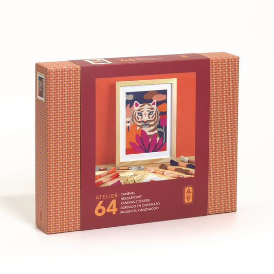 ATELIER 64, STICKEREI AUF LEINWAND