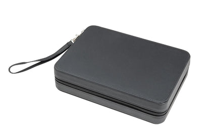 BACKGAMMON ALONNISOS, DE VOYAGE, NOIR, EN SIMILICUIR, MAGNÉTIQUE