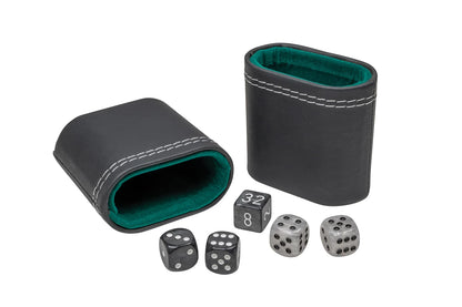 BACKGAMMON, NERO, VERDE, GRANDE, IN SIMILPELLE