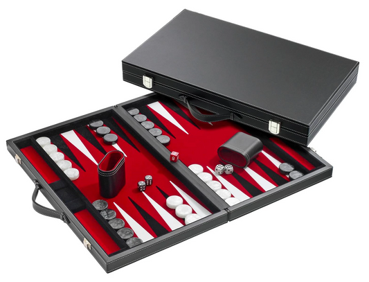 BACKGAMMON ROSSO - MEDIO - SIMILPELLE