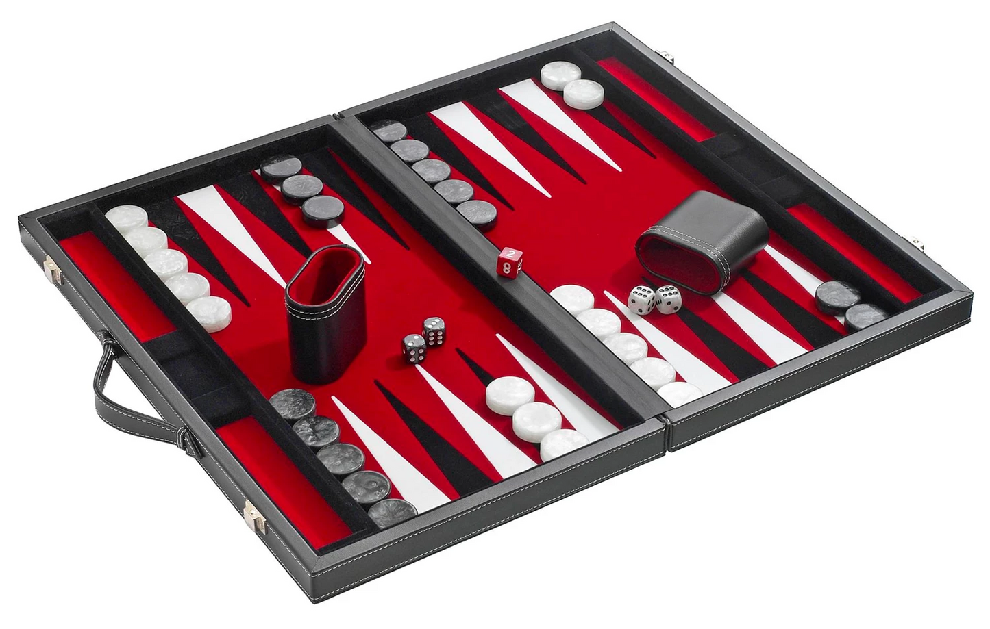 BACKGAMMON ROSSO - MEDIO - SIMILPELLE