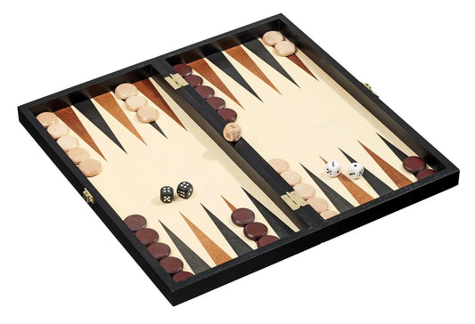 SET SCACCHI-BACKGAMMON-DAMA - QUADRATO DA 44 MM