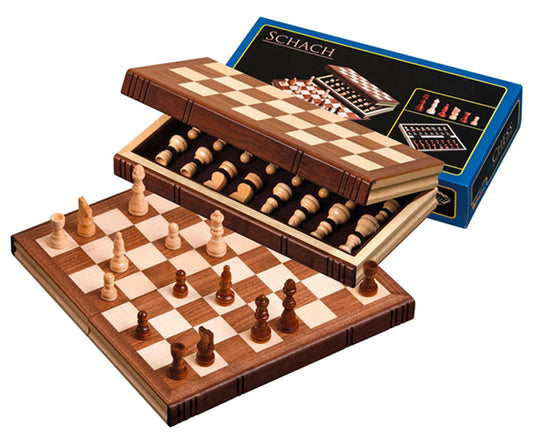 FORMAT LIVRE D'ÉCHECS DE VOYAGE - CASES DE 32 MM - FERMETURE MAGNÉTIQUE