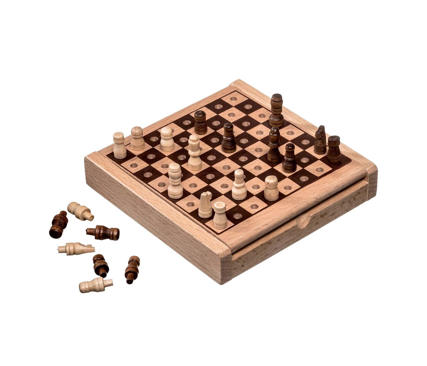 ÉCHECS - MINI JEU DE CHEVILLES - CARRÉ DE 12 MM