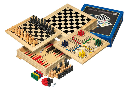 COLLEZIONE DI GIOCHI IN LEGNO DA VIAGGIO
