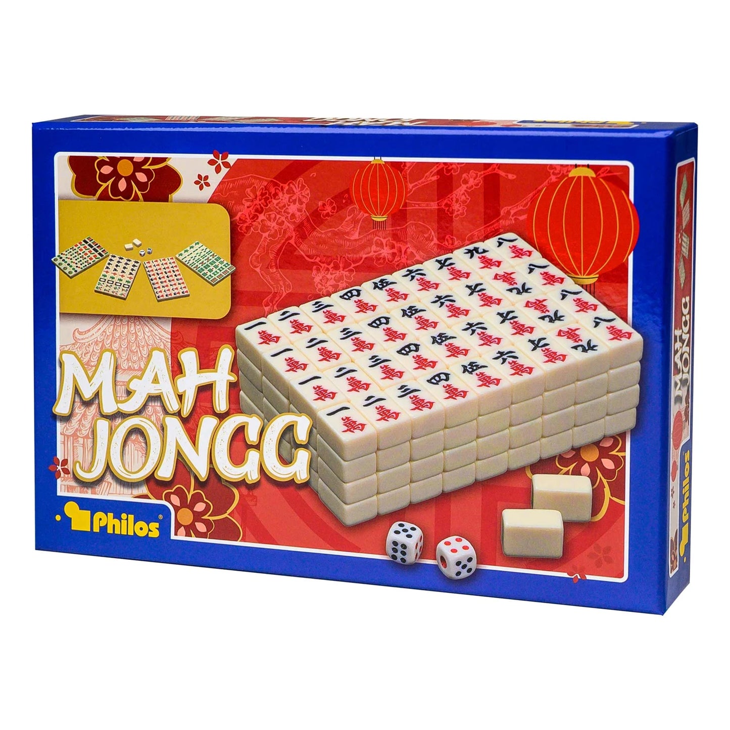 MAHJONG - PETIT - PLASTIQUE - SANS CHIFFRES ARABES