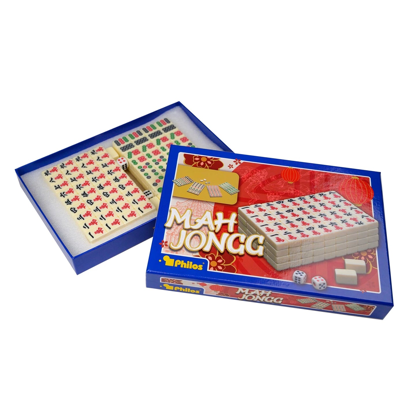 MAHJONG - PETIT - PLASTIQUE - SANS CHIFFRES ARABES