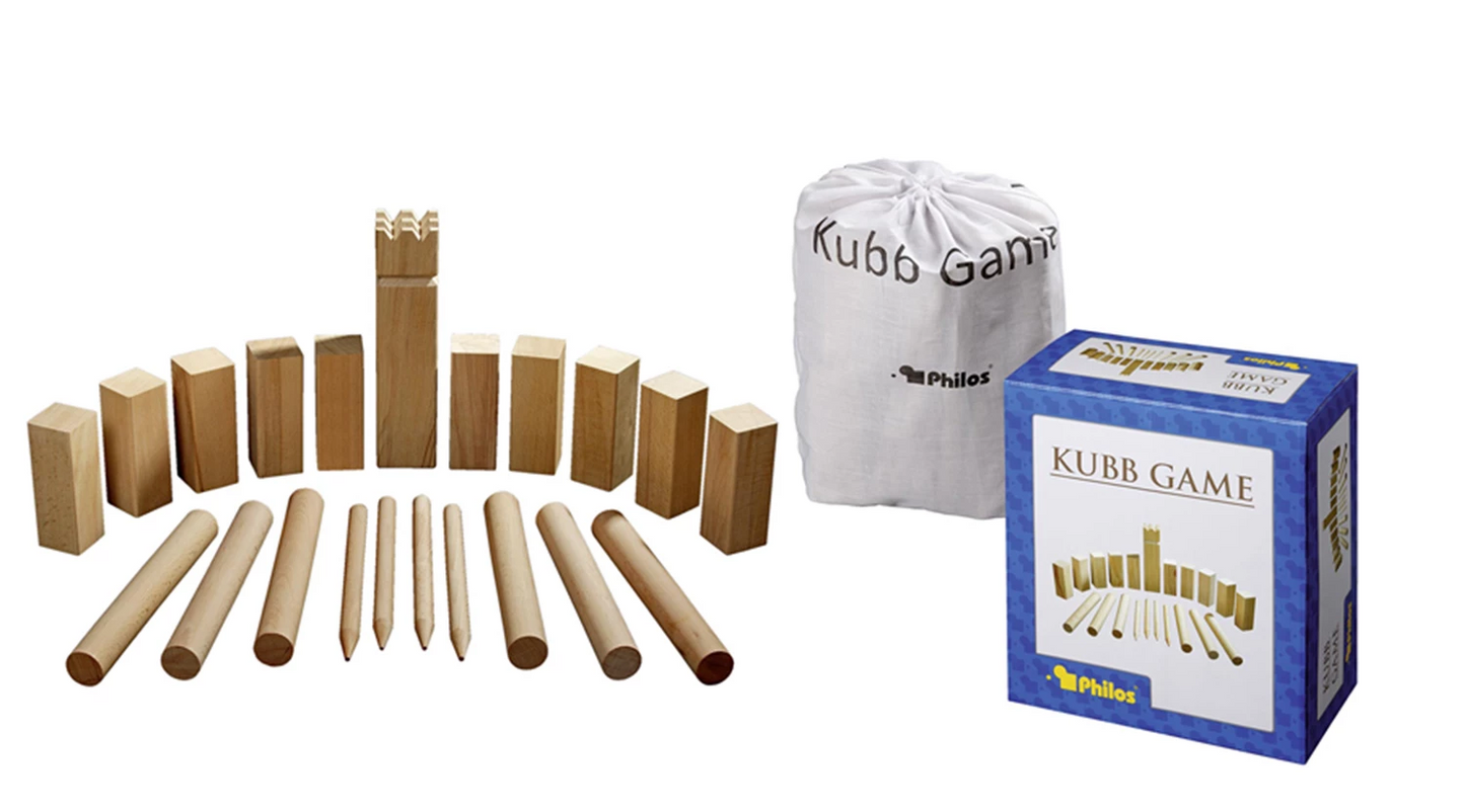 GIOCO KUBB - DIMENSIONI ORIGINALI - FAGGIO
