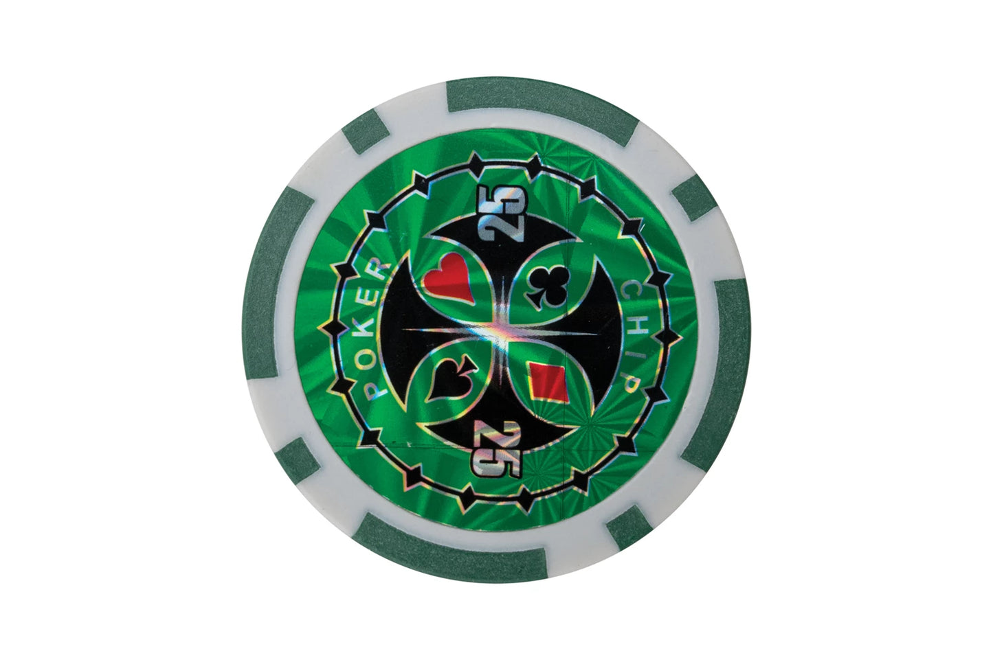 100 JETONS DE POKER AVEC SUPPORT EN PLASTIQUE