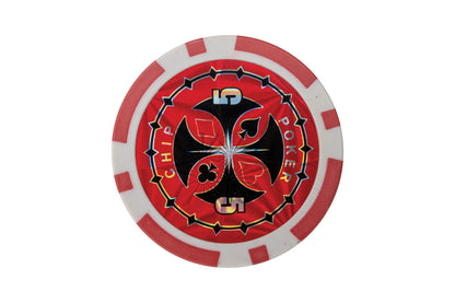 100 JETONS DE POKER AVEC SUPPORT EN PLASTIQUE