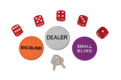 FICHES DA POKER - CUSTODIA IN ALLUMINIO, 100 FICHES