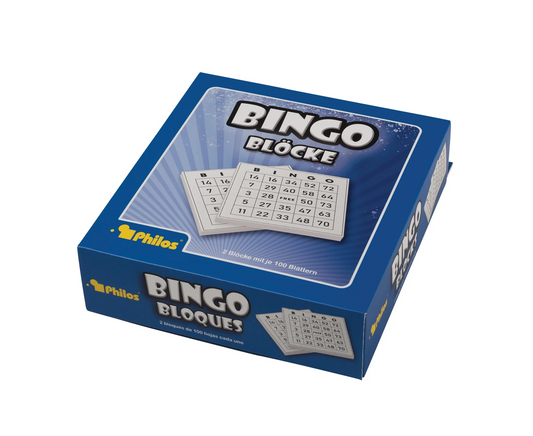 BLOCCHI PER IL BINGO, 2 PEZZI DA 100 FOGLI CIASCUNO