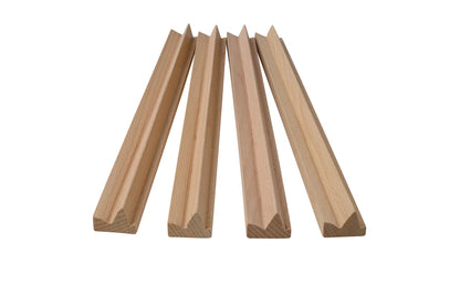 PORTE-PIÈCES EN BOIS - LOT DE 4 - 38 CM