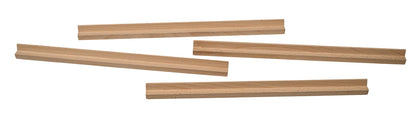 PORTE-PIÈCES EN BOIS - LOT DE 4 - 38 CM